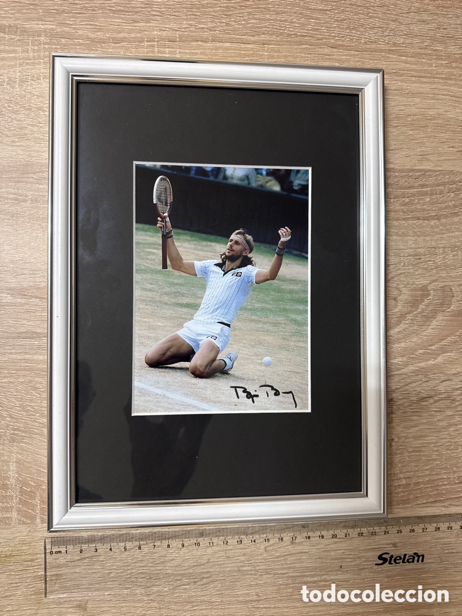 Coleccionismo deportivo: Bjorn Borg fotograf&iacute;a firmada con COA