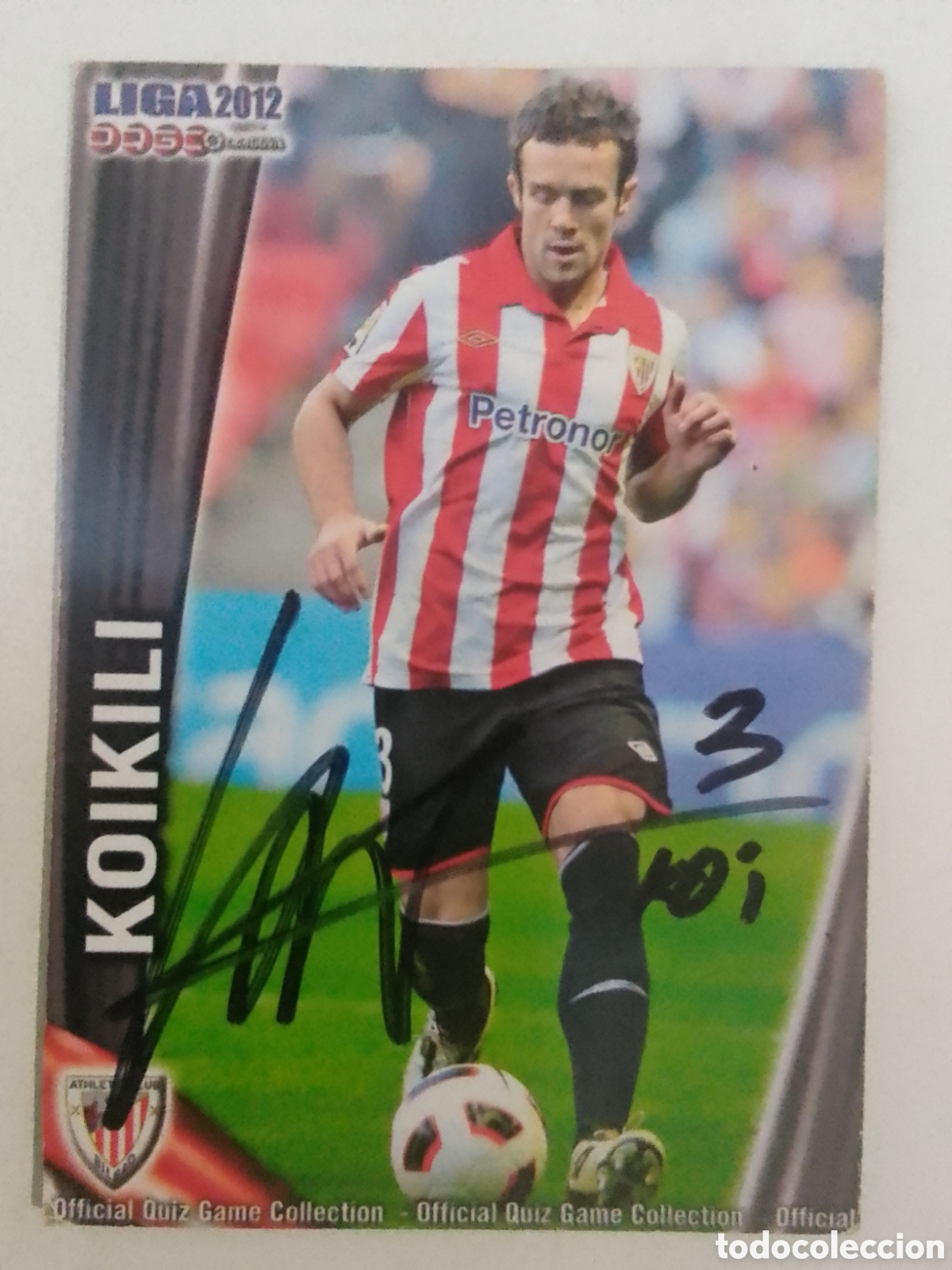 Coleccionismo deportivo: Cromo autografiado Koikili &bull; Athletic Club.