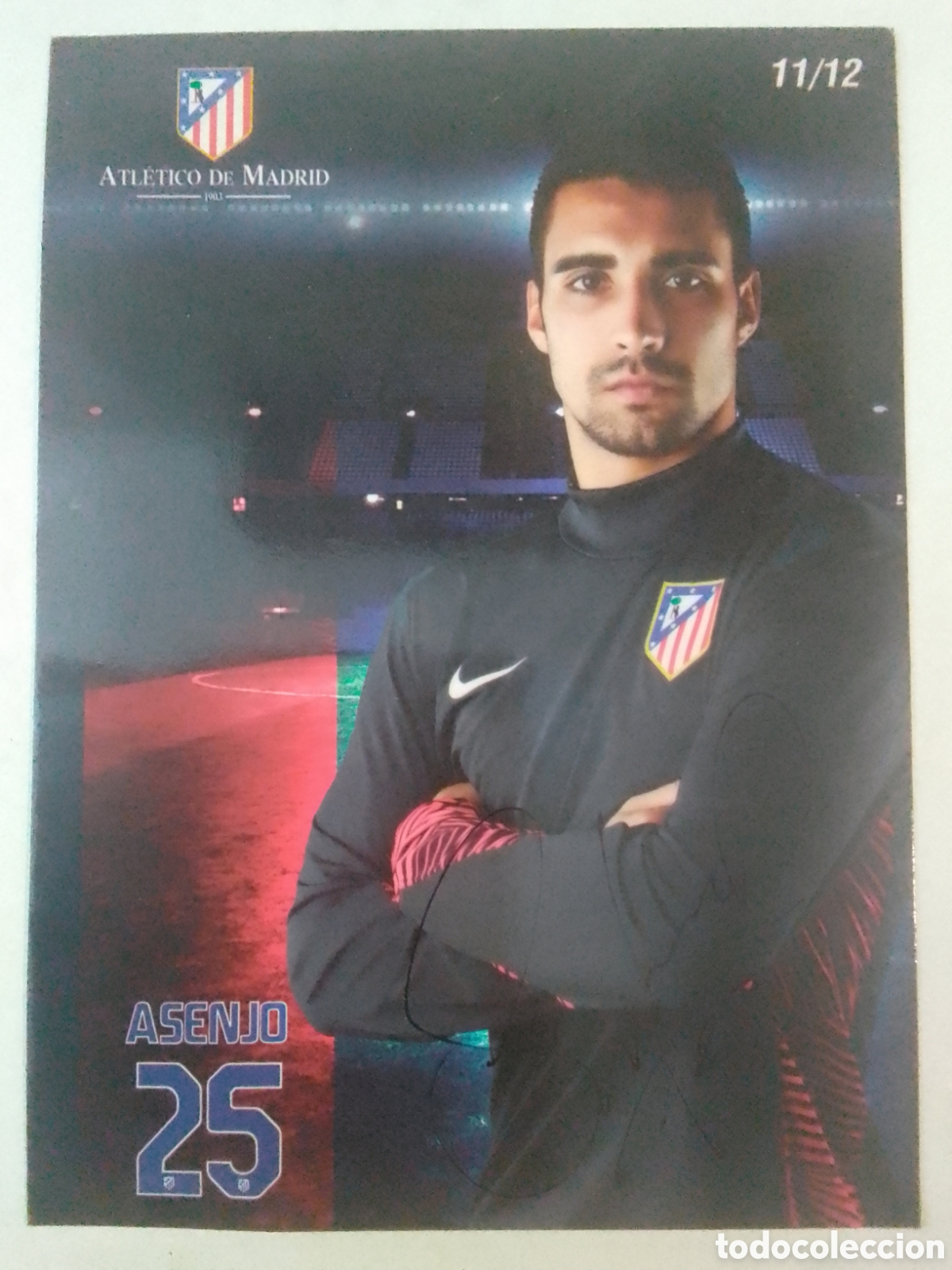 Coleccionismo deportivo: Postal autografiada Asenjo &bull; Atl&eacute;tico de Madrid.