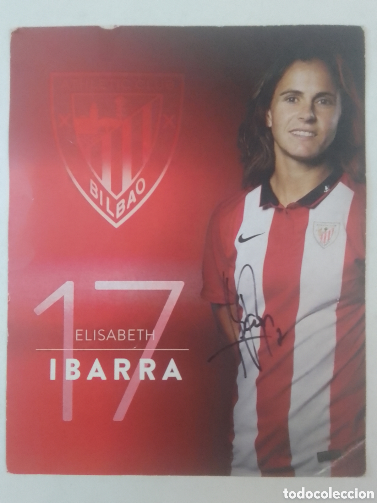 Coleccionismo deportivo: Postal Elisabeth Ibarra &bull; Athletic Club.