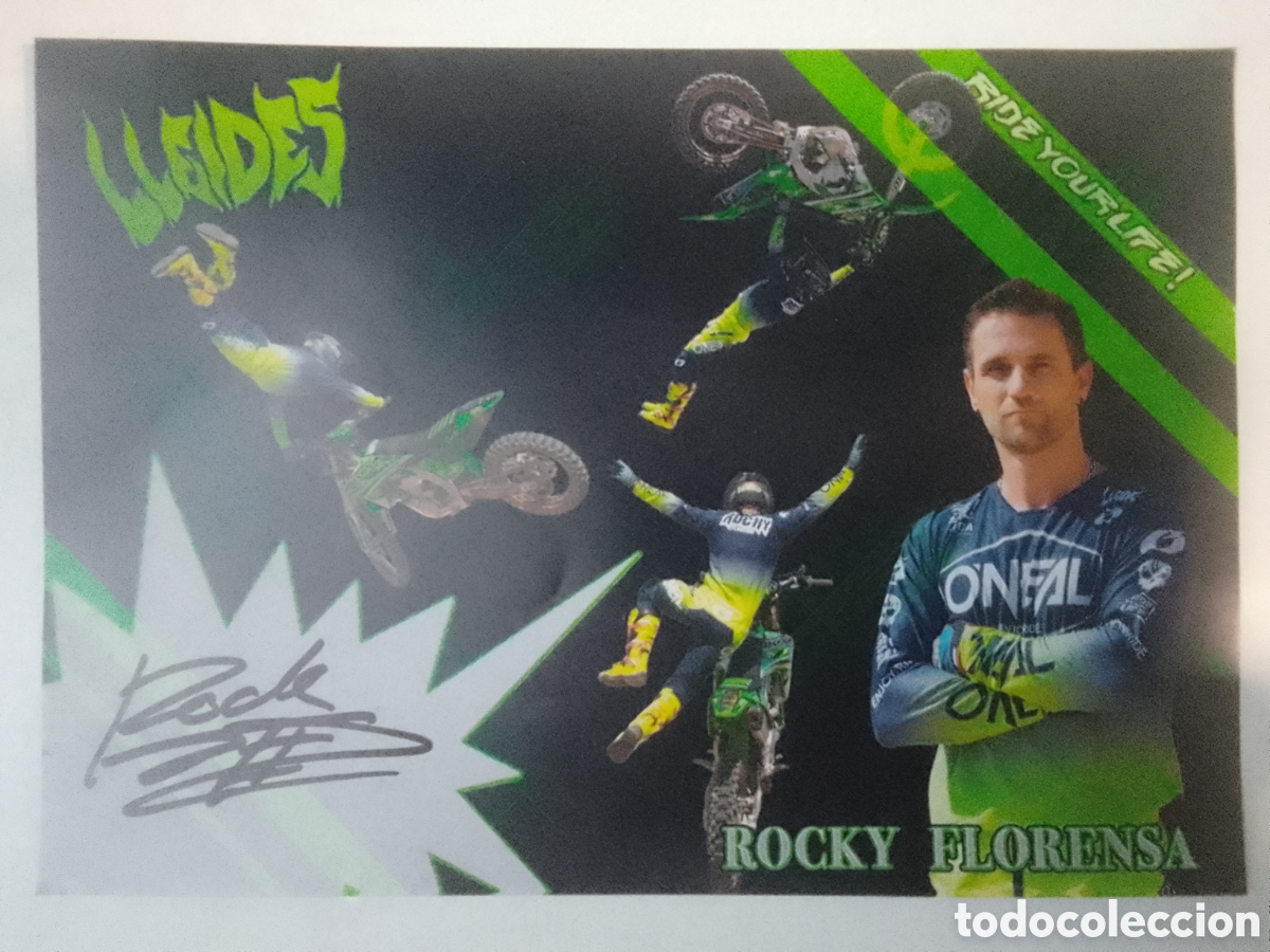 Coleccionismo deportivo: Postal autografiada ROCKY FLORENSA.