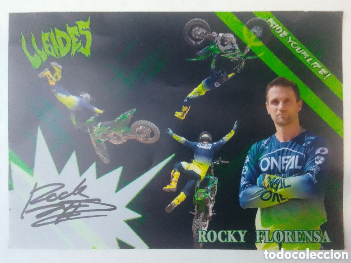 Coleccionismo deportivo: Postal autografiada ROCKY FLORENSA.