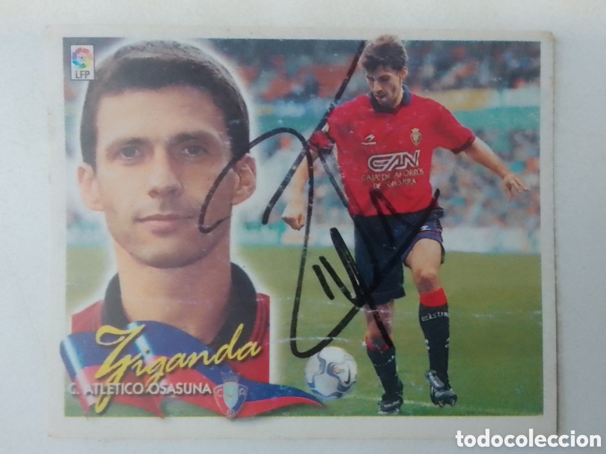 Coleccionismo deportivo: Cromo autografiado Ziganda &bull; Osasuna.