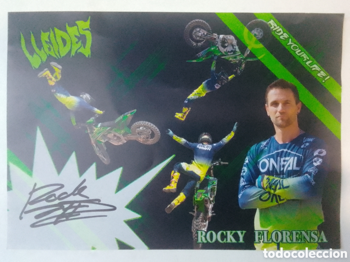 Coleccionismo deportivo: Postal autografiada ROCKY FLORENSA.