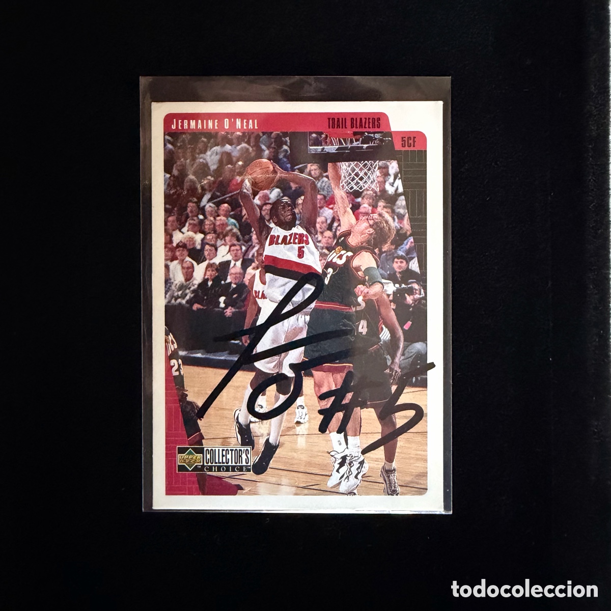 Coleccionismo deportivo: Carta NBA Jermaine O'Neal firmada - Rookie 96