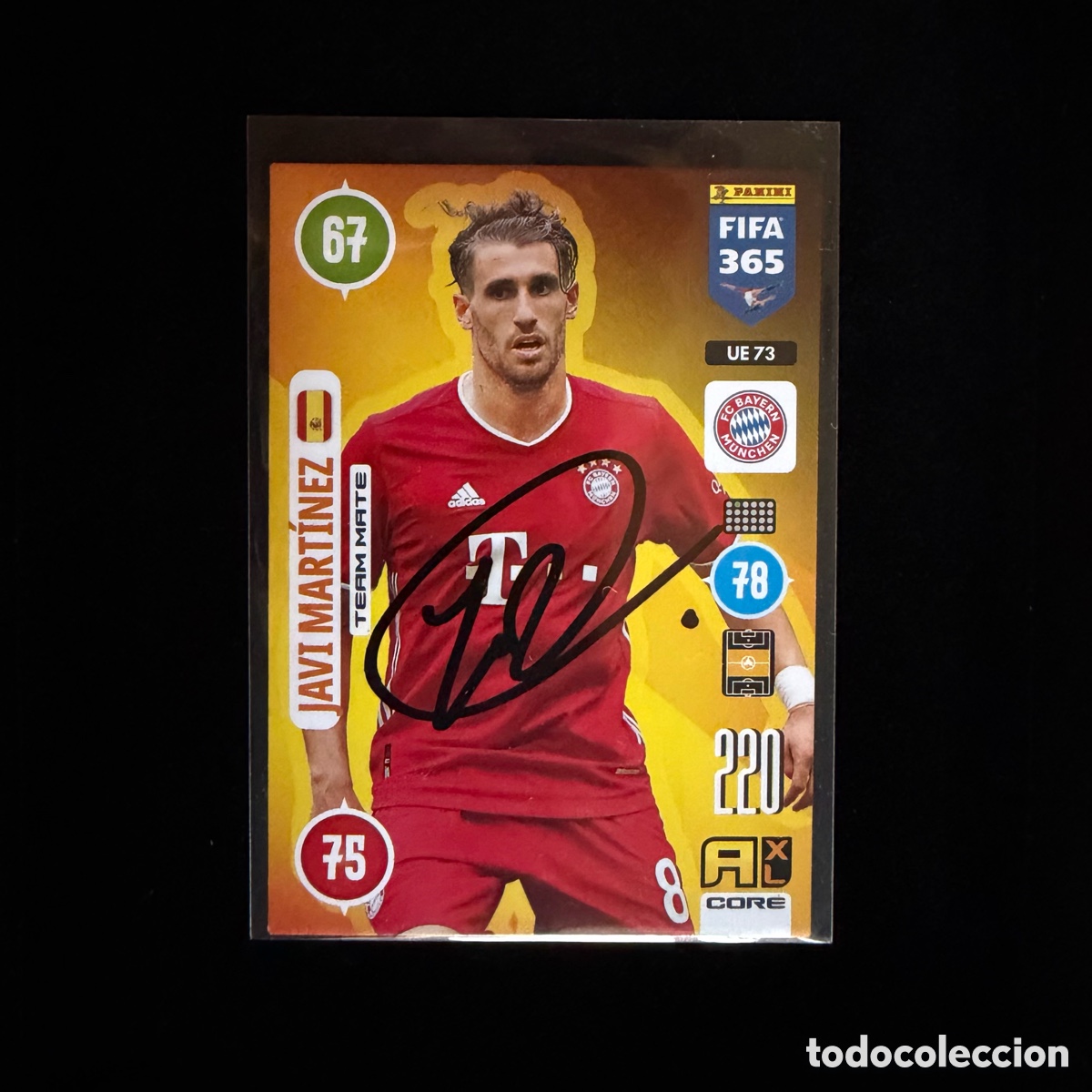 Coleccionismo deportivo: Cromo Javi Mart&iacute;nez Firmado Bayern Adrenalyn XL