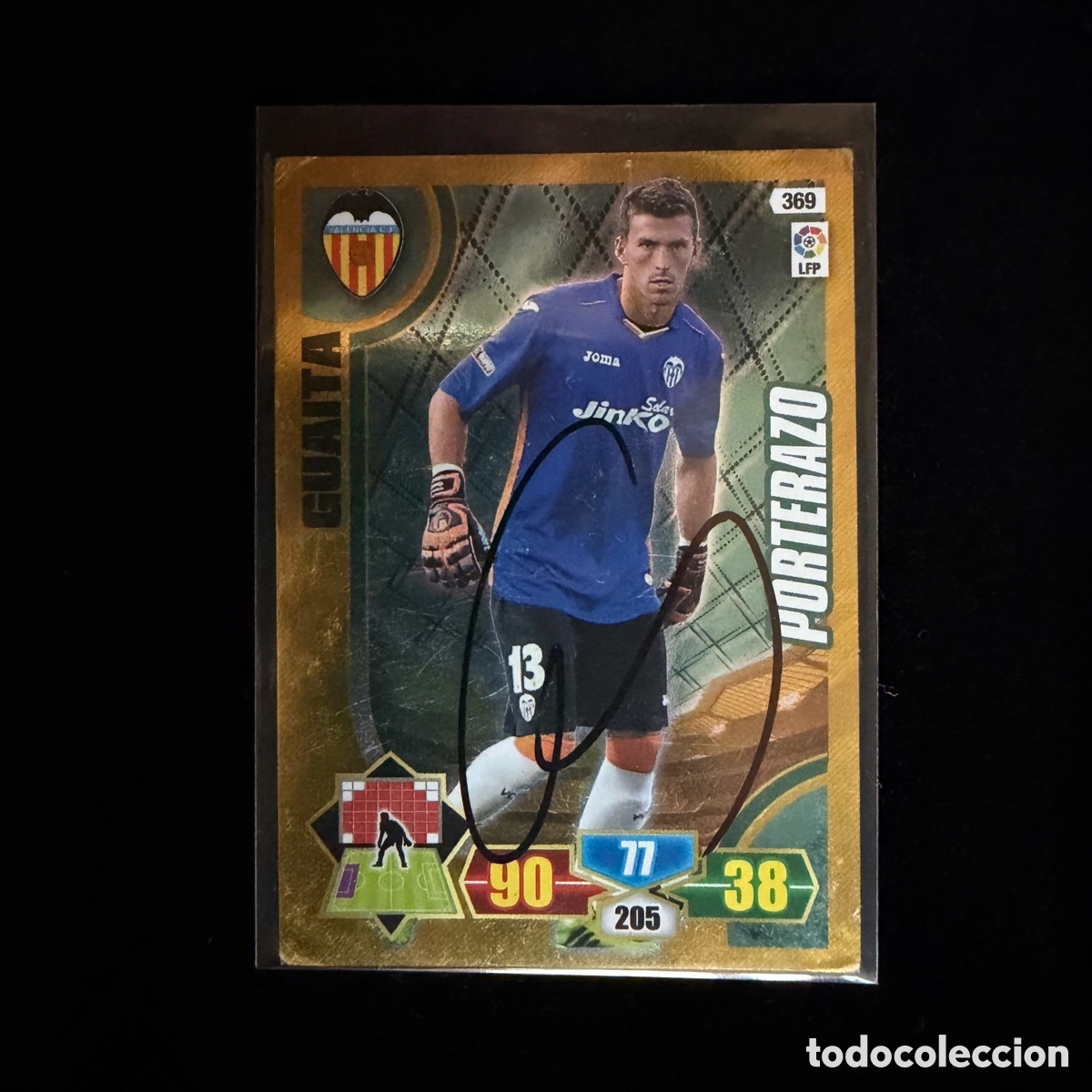 Coleccionismo deportivo: Cromo Guaita Firmado Valencia CF Adrenalyn XL