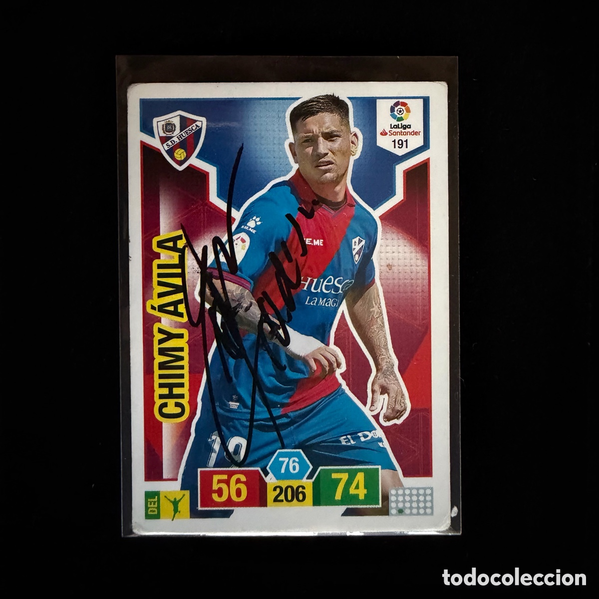 Coleccionismo deportivo: Cromo Chimy &Aacute;vila Firmado SD Huesca Adrenalyn XL