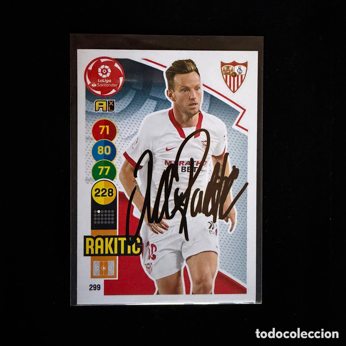 Coleccionismo deportivo: Cromo Ivan Rakitic Firmado Sevilla FC Adrenalyn XL