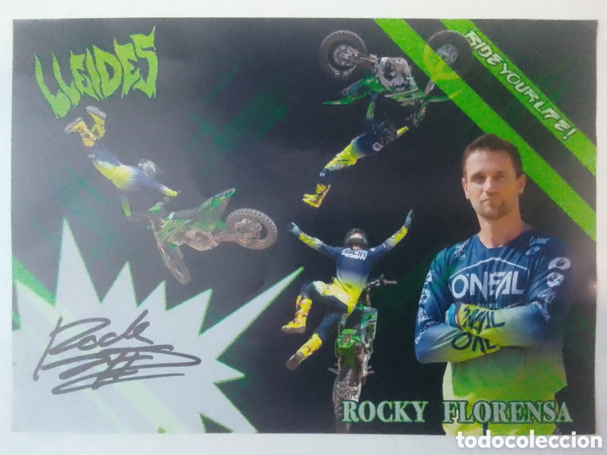 Coleccionismo deportivo: Postal autografiada ROCKY FLORENSA.