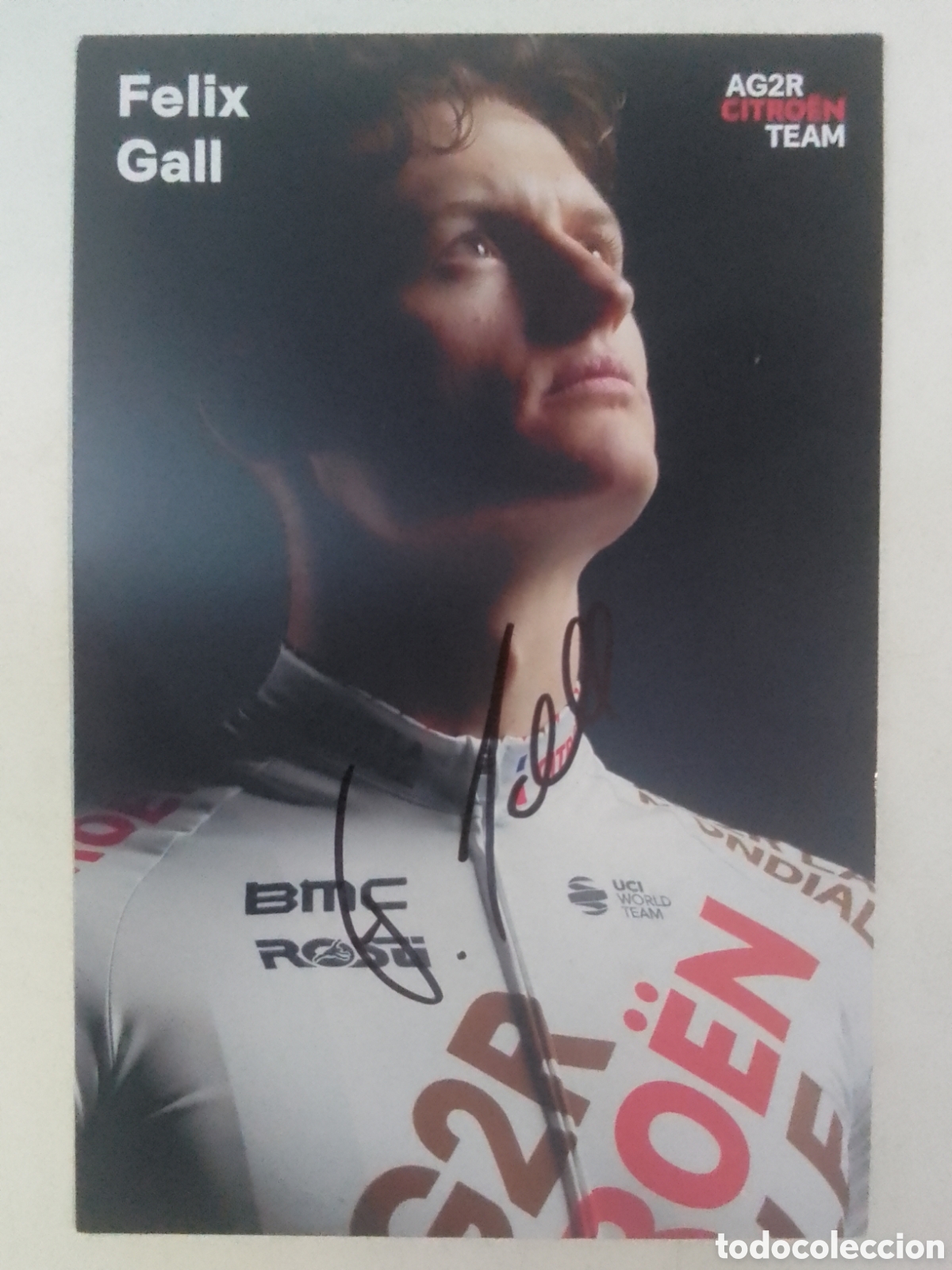 Coleccionismo deportivo: Postal autografiada F&eacute;lix Gall &bull; AG2R CITRO&Euml;N TEAM.