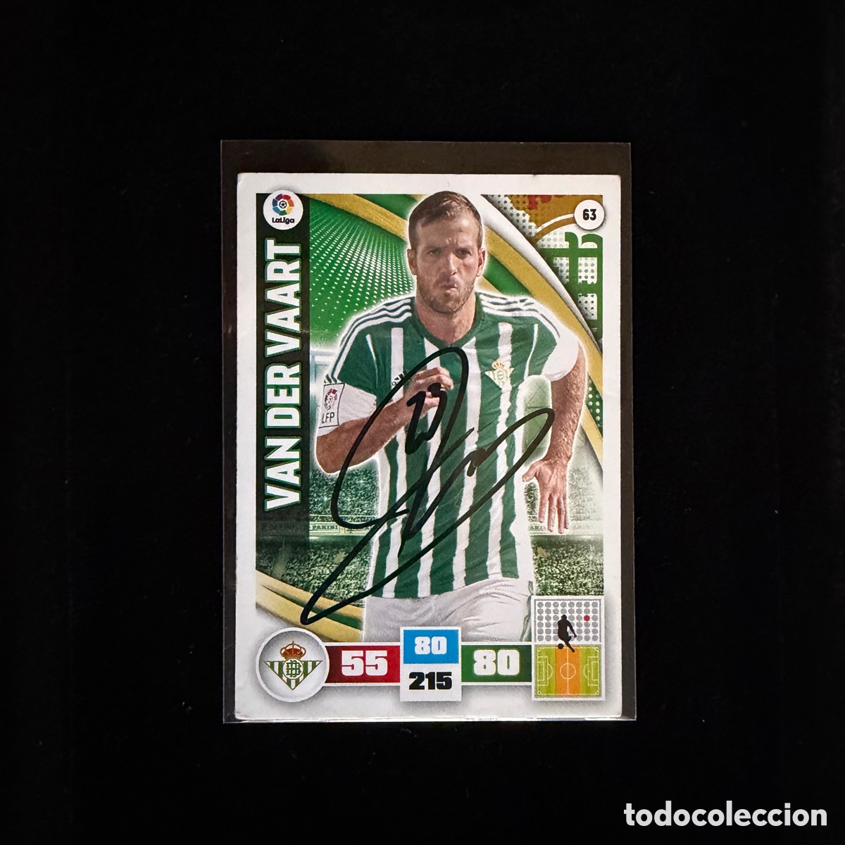 Coleccionismo deportivo: Cromo Van der Vaart Firmado Real Betis Adrenalyn XL