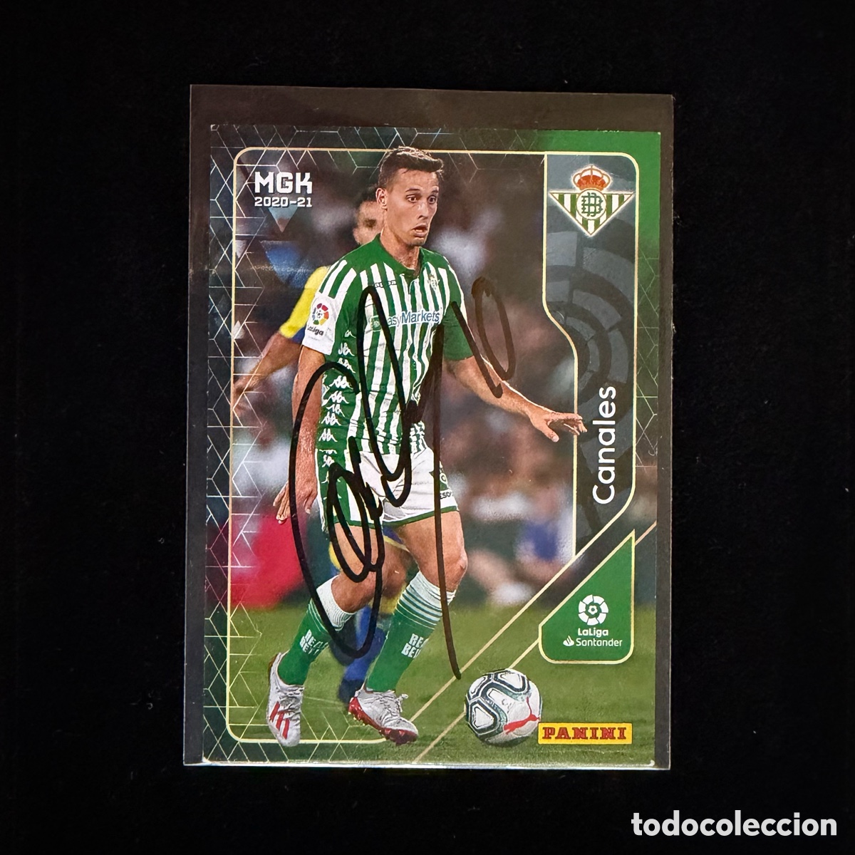 Coleccionismo deportivo: Cromo Sergio Canales Firmado Real Betis MGK