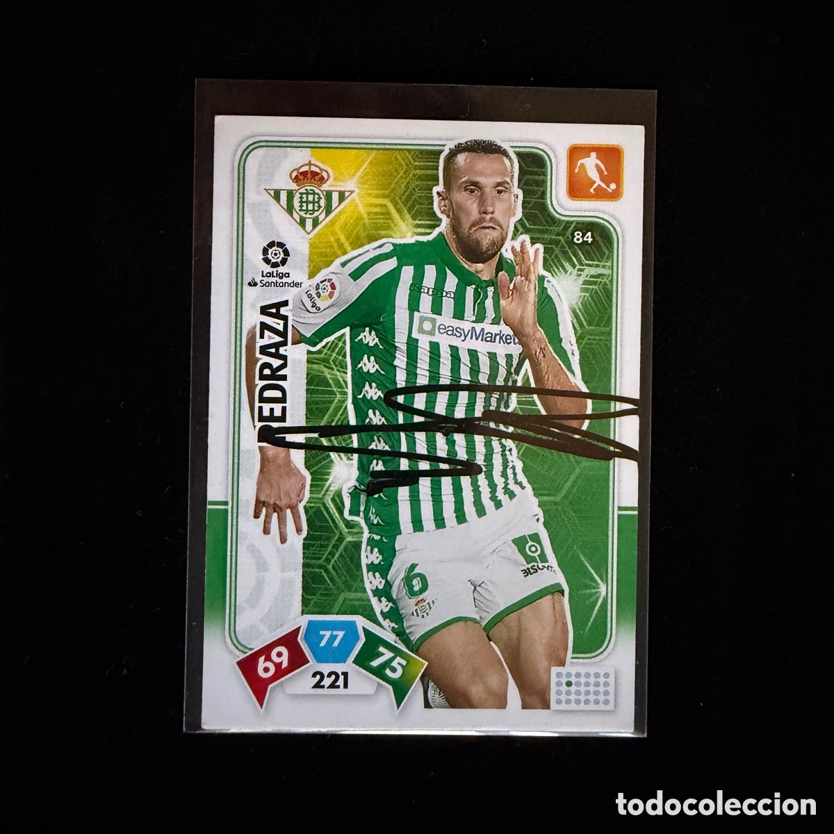 Coleccionismo deportivo: Cromo Pedraza Firmado Real Betis Adrenalyn XL