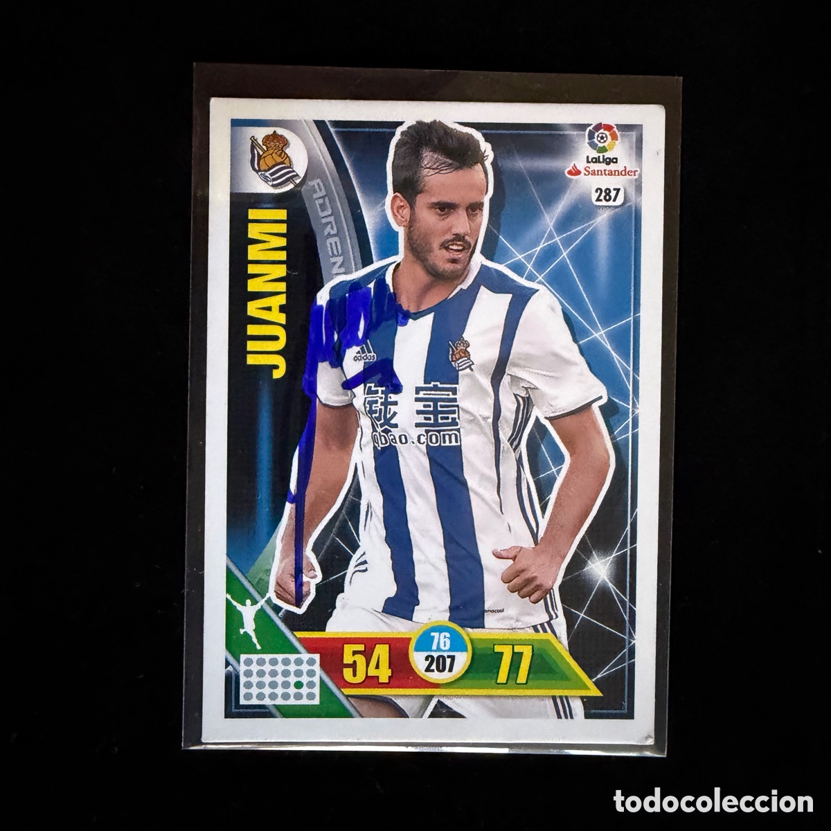 Coleccionismo deportivo: Cromo Juanmi Firmado Real Sociedad Adrenalyn XL