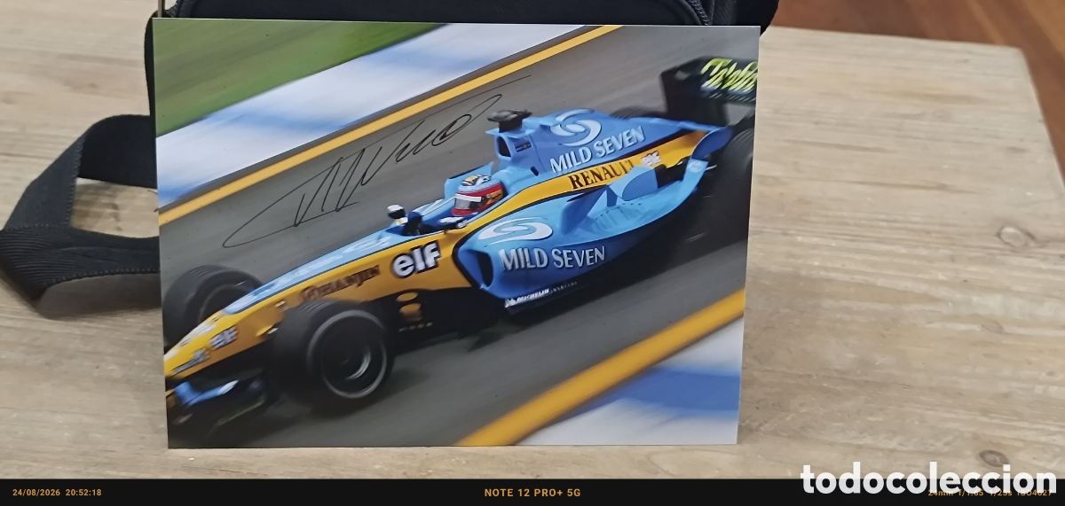 Sports collectibles: Foto firmada Fernando Alonso