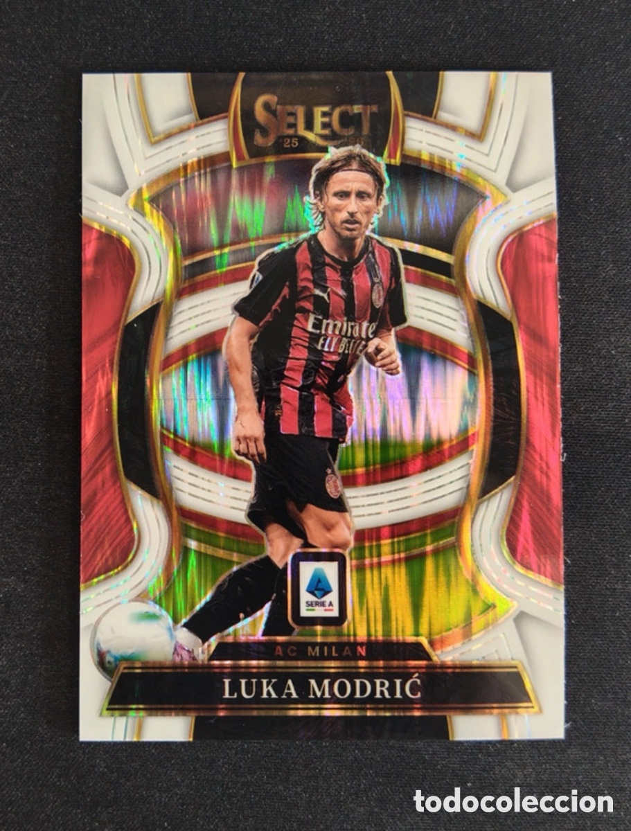 Sports collectibles: 2025-26 Panini Select Serie A Luka Modrić Terrace Shock Prizm 23/39
