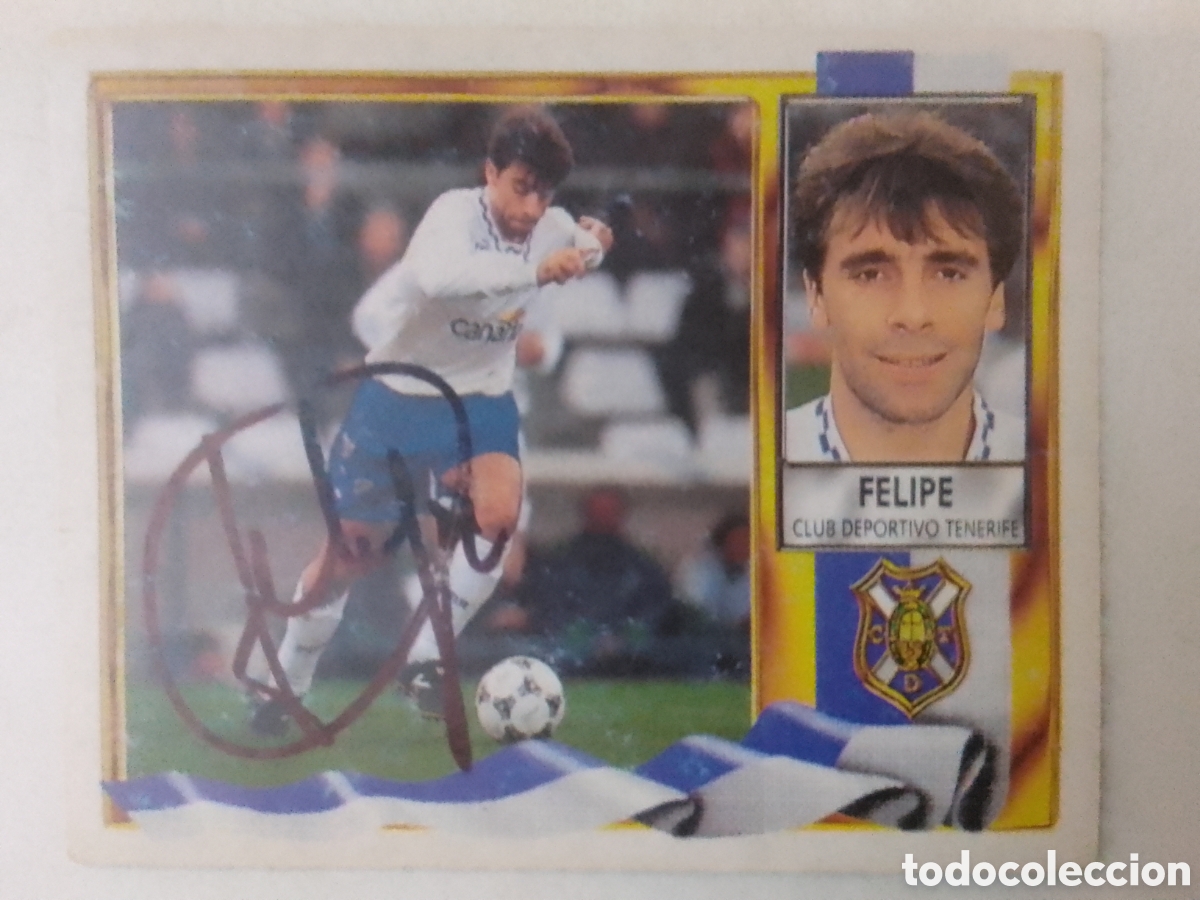 Coleccionismo deportivo: Cromo autografiado Felipe &bull; Tenerife.