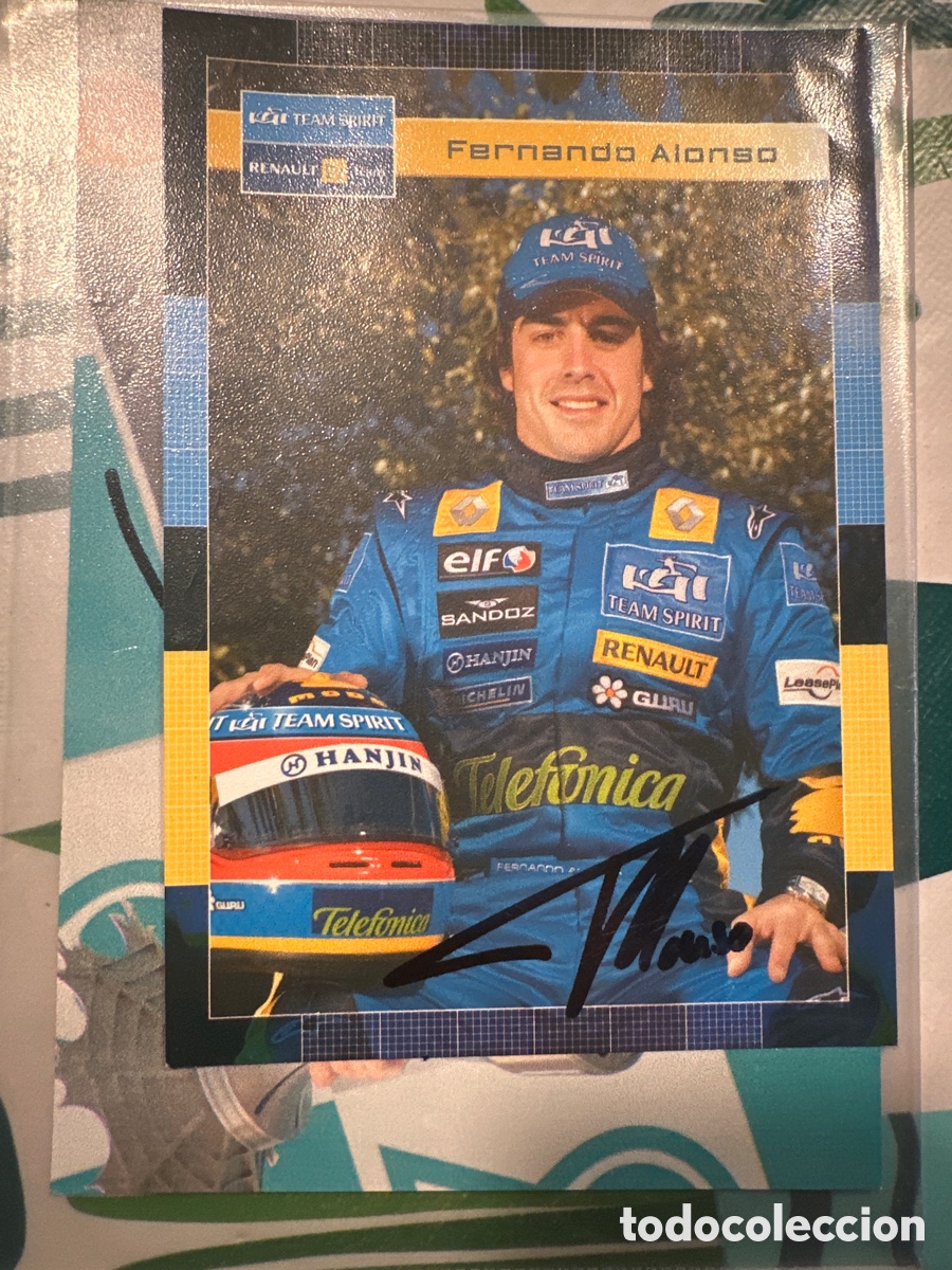 Coleccionismo deportivo: Fotograf&iacute;a de Fernando Alonso firmada