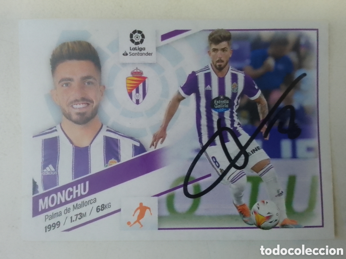 Coleccionismo deportivo: Cromo autografiado Monchi &bull; Valladolid.