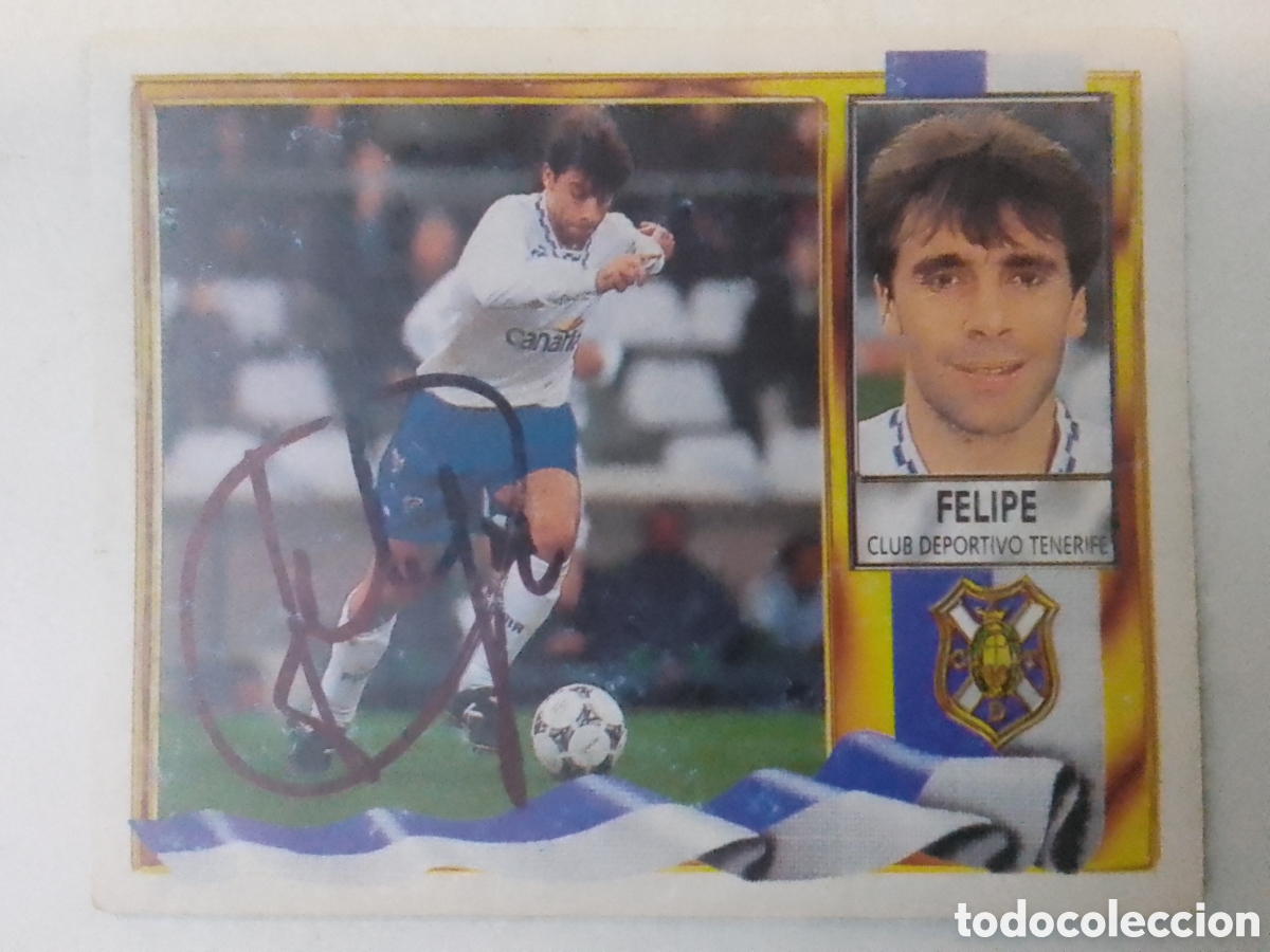 Coleccionismo deportivo: Cromo autografiado Felipe &bull; Tenerife.