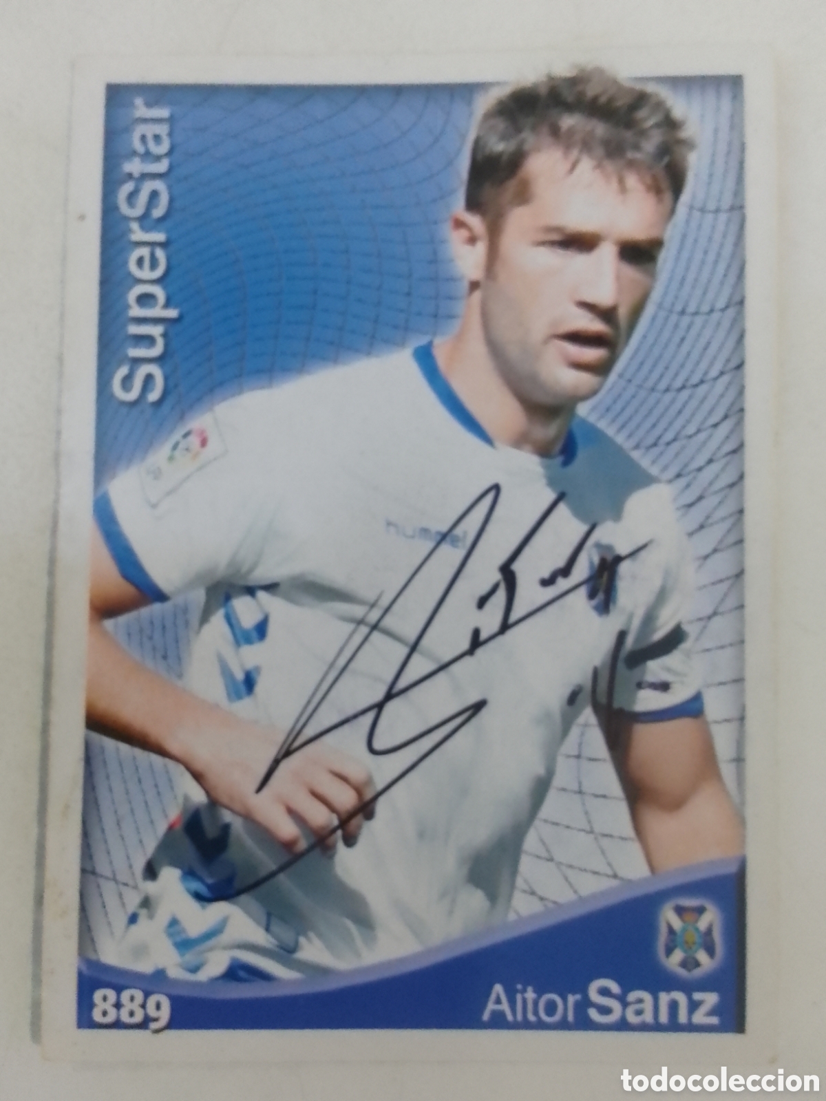 Coleccionismo deportivo: Cromo autografiado Aitor Sanz &bull; Tenerife.