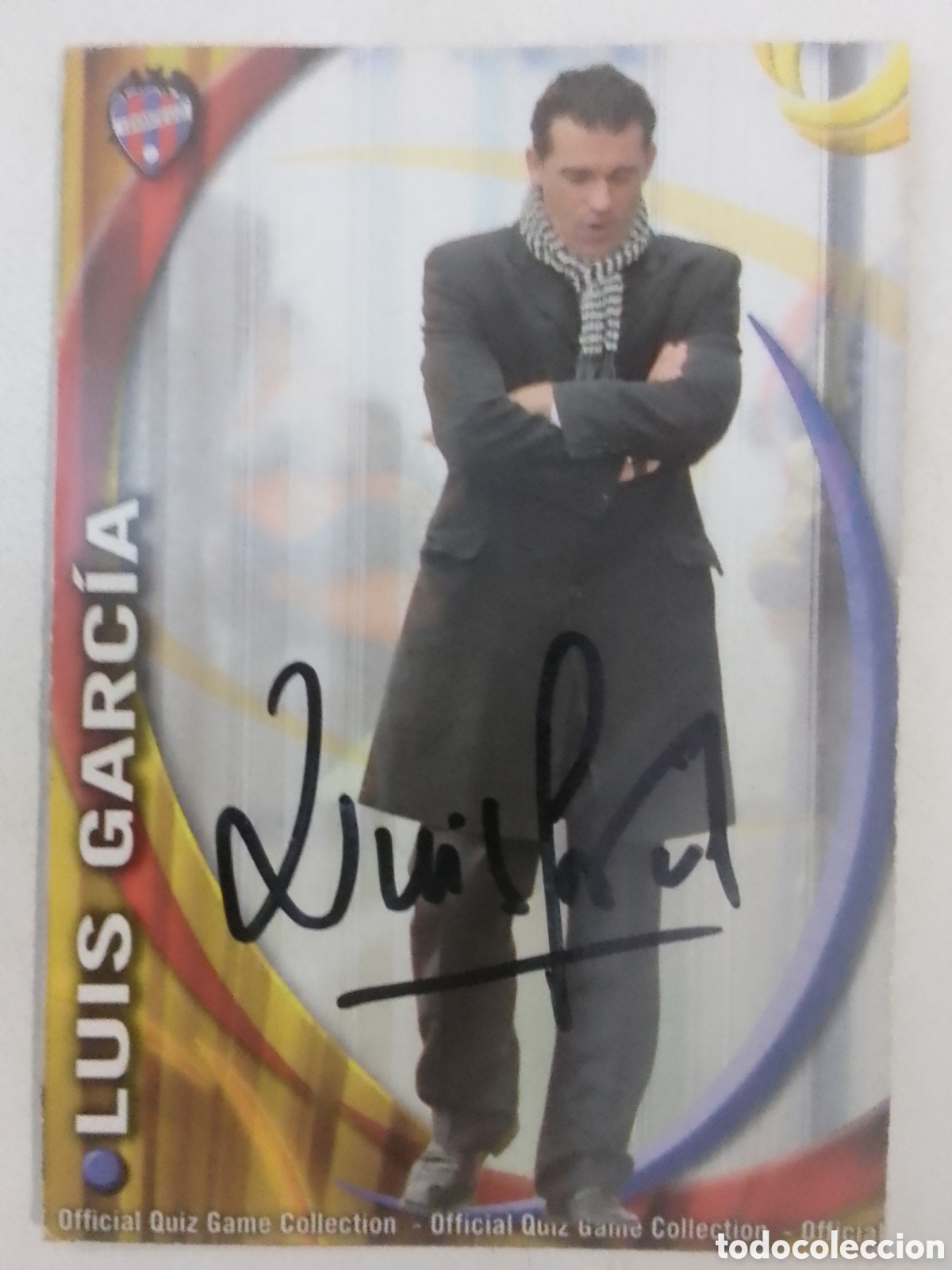 Collezionismo sportivo: Cromo autografiado Luis Garc&iacute;a &bull; Levante.