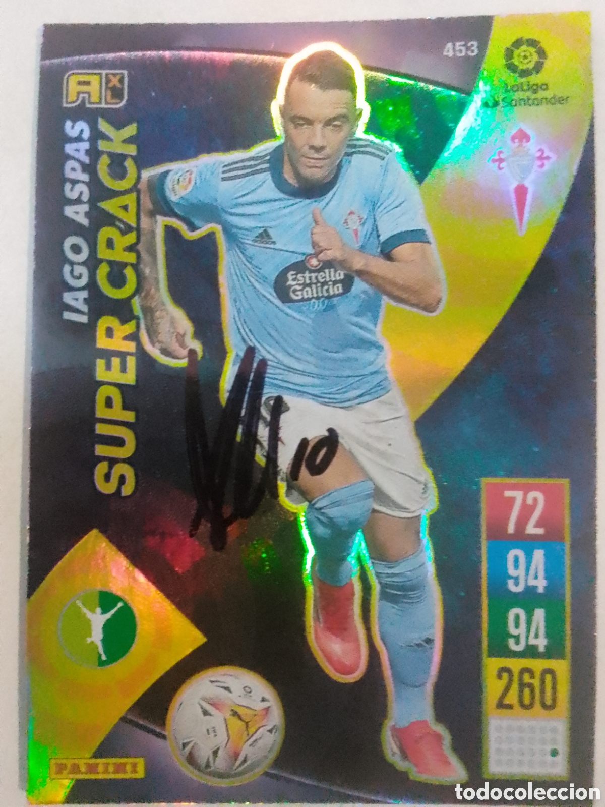 Coleccionismo deportivo: Cromo autografiado Iago Aspas &bull; Celta.