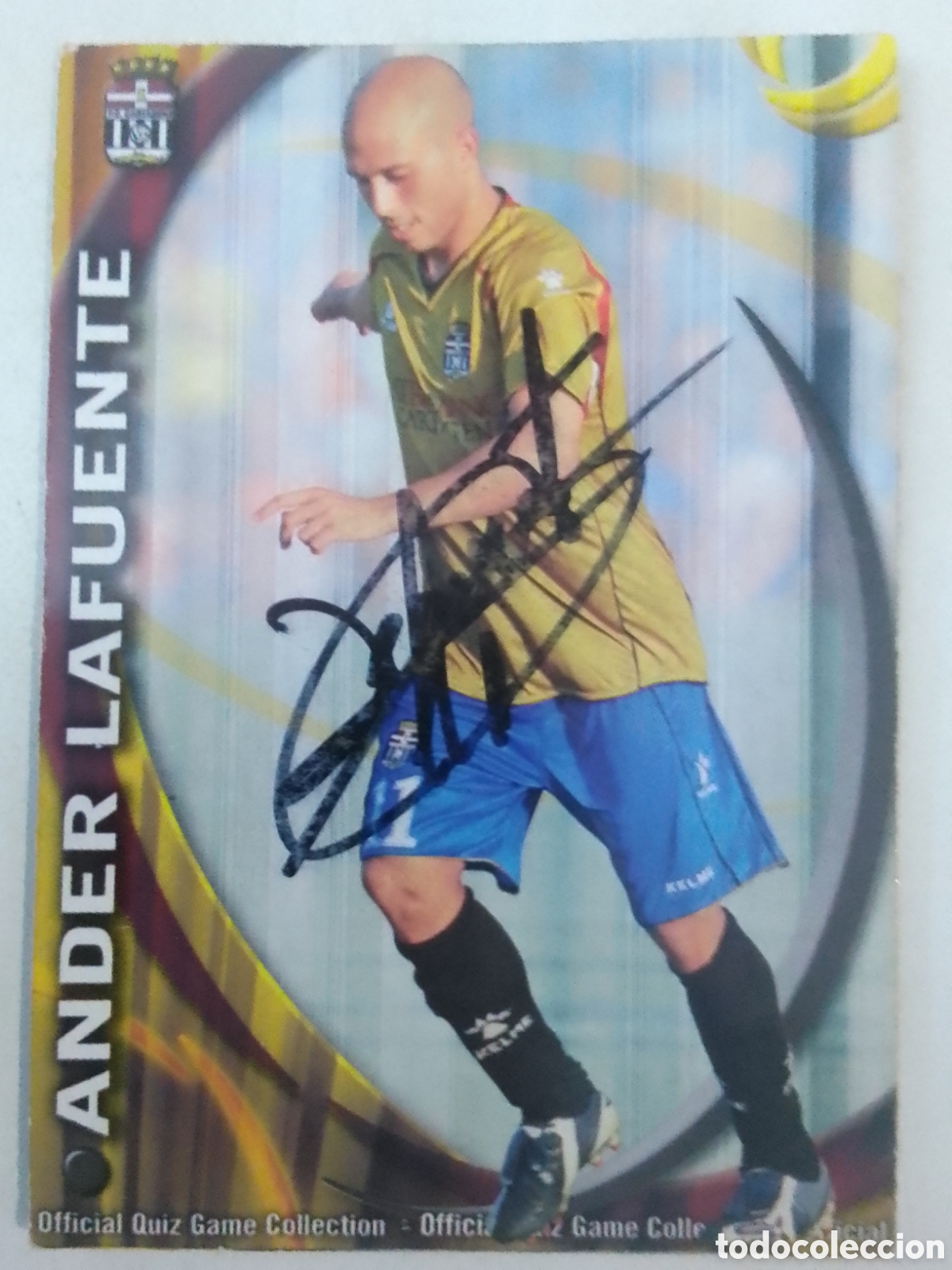 Coleccionismo deportivo: Cromo autografiado Ander Lafuente &bull; Cartagena.