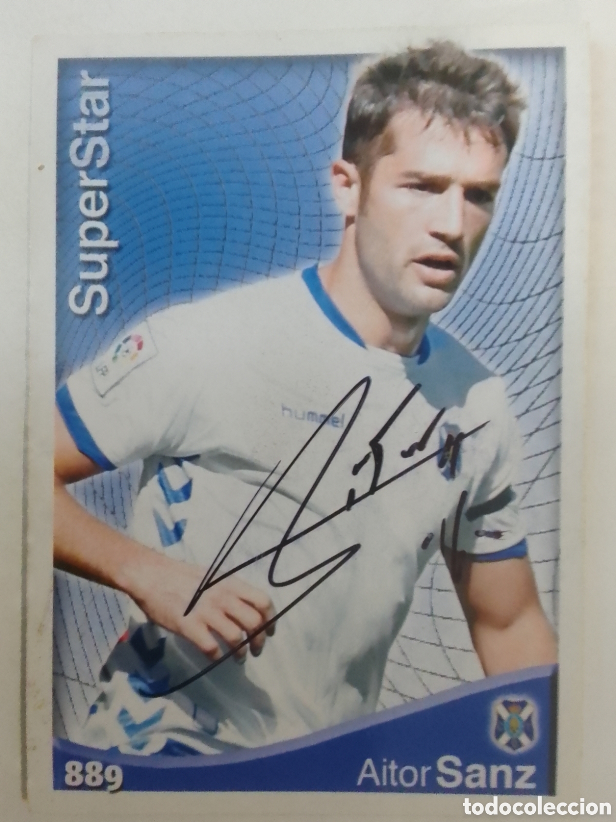 Coleccionismo deportivo: Cromo autografiado Aitor Sanz &bull; Tenerife.