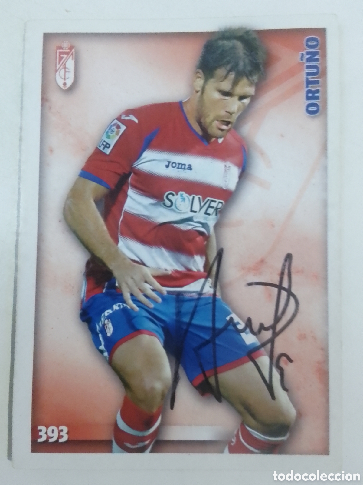 Coleccionismo deportivo: Cromo autografiado Ortu&ntilde;o &bull; Granada.