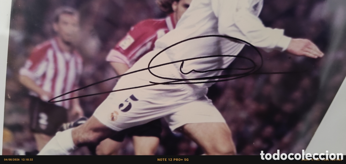 Coleccionismo deportivo: Foto firmada y enmarcada Zidane - Foto 2