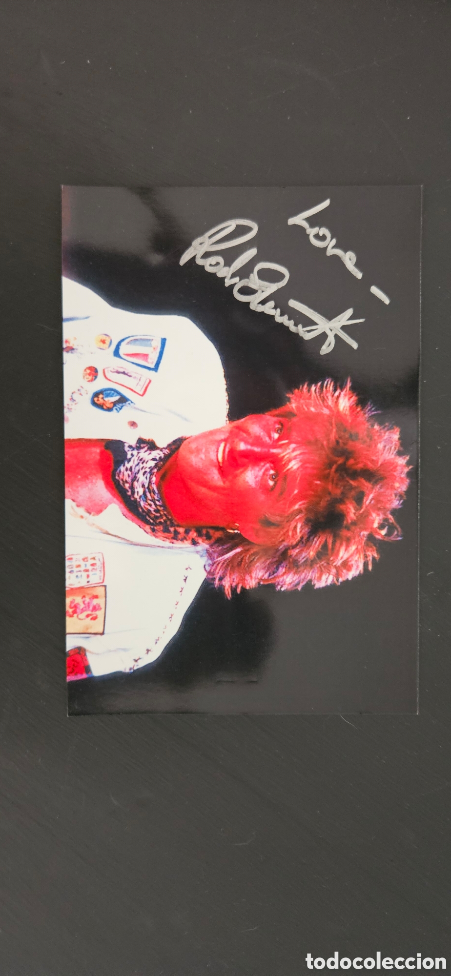 Coleccionismo deportivo: Authentic Rod Stewart Autographed Photo &ndash; Signed &rdquo;Love - Rod Stewart&rdquo;