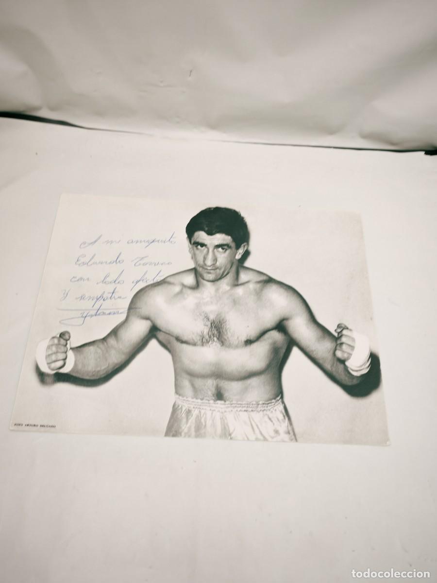Coleccionismo deportivo: Fotograf&iacute;a firmada y dedicada por Jos&eacute; Manuel Ibar URTAIN (18x24 cms.)