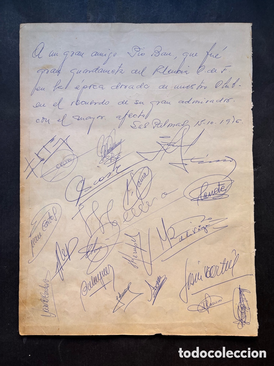 Coleccionismo deportivo: VALENCIA C.F. - AUTOGRAFOS JUGADORES, TEMPORADA 1976-1977 - KEMPES, SAURA, REP, CARRETE, CASTELLANOS