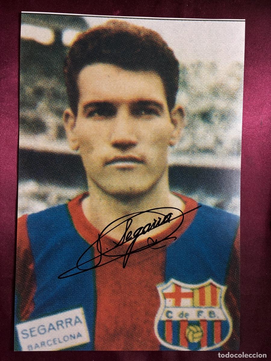 Coleccionismo deportivo: Aut&oacute;grafo original JOAN SEGARRA (&dagger;2008)-FC Barcelona-Foto 30x20cm firmada-difunto