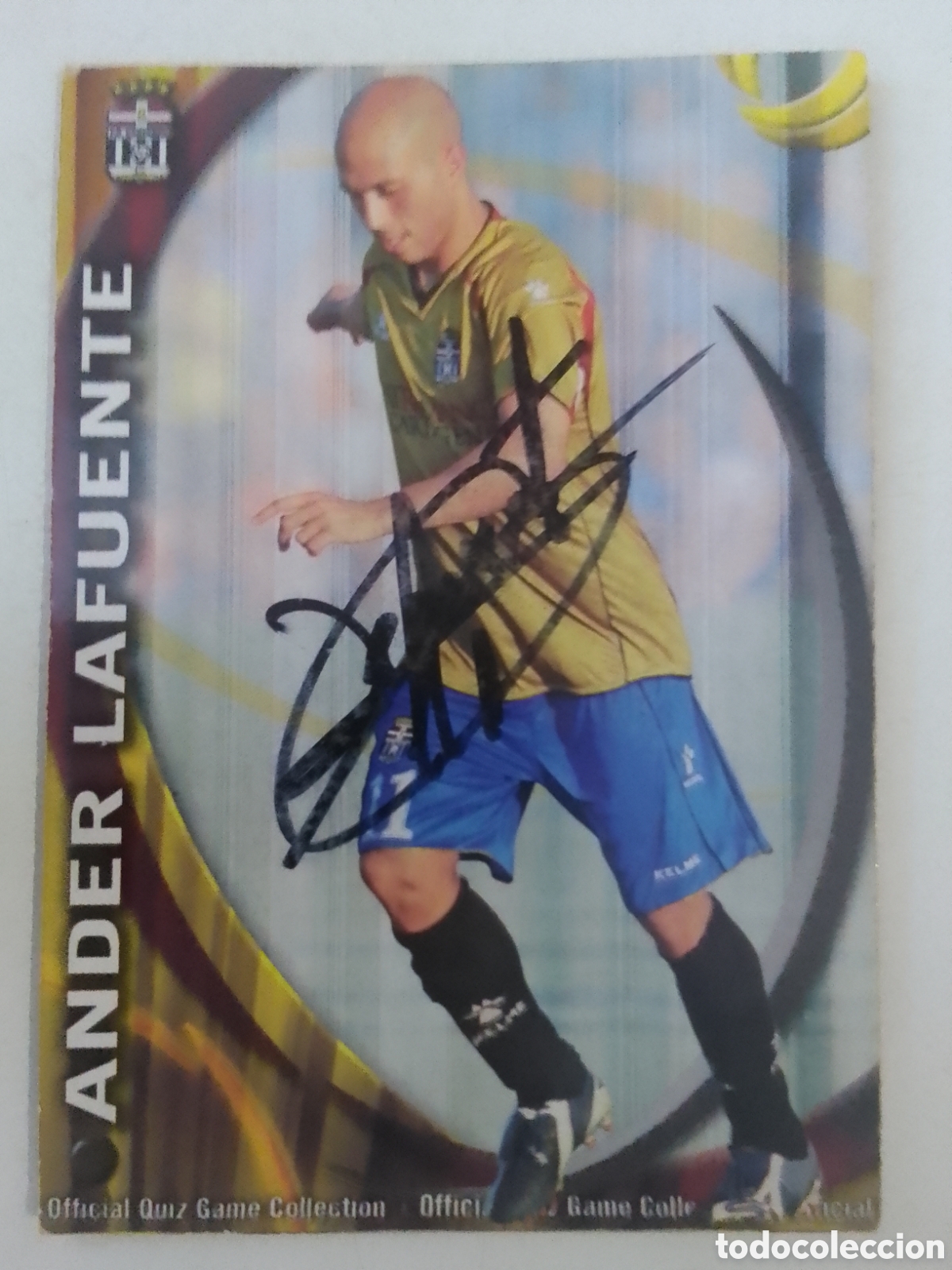 Coleccionismo deportivo: Cromo autografiado Ander Lafuente &bull; Cartagena.