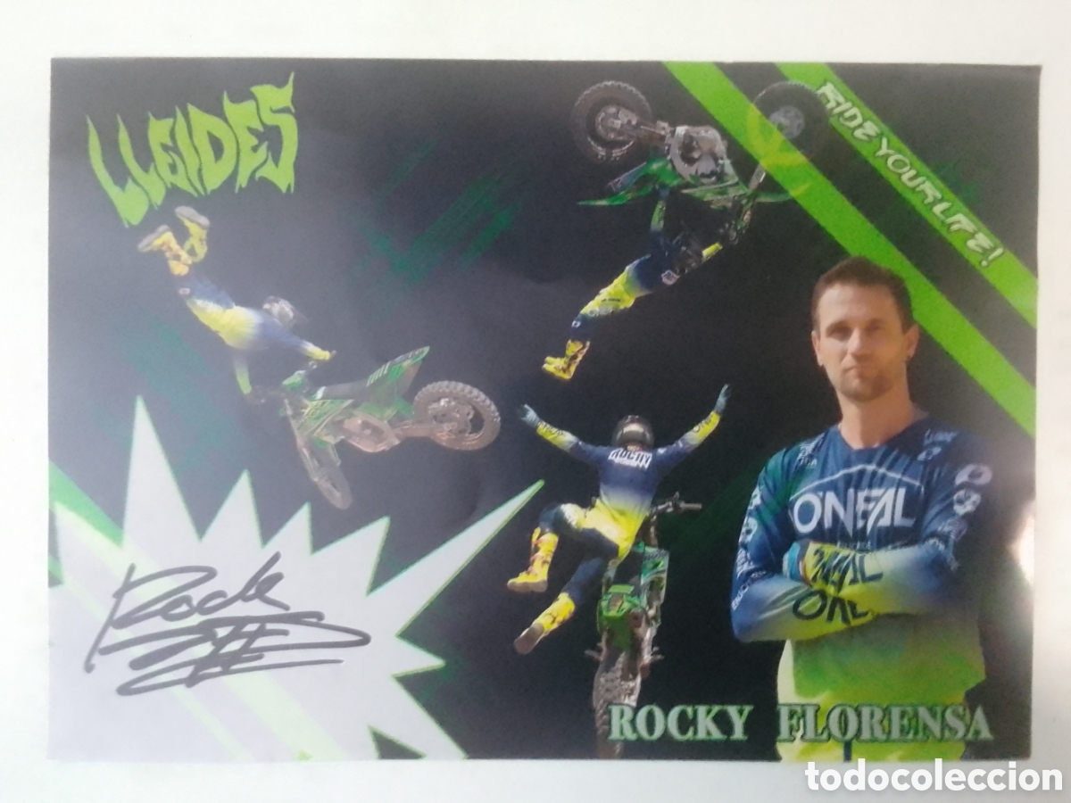 Coleccionismo deportivo: Postal autografiada ROCKY FLORENSA.