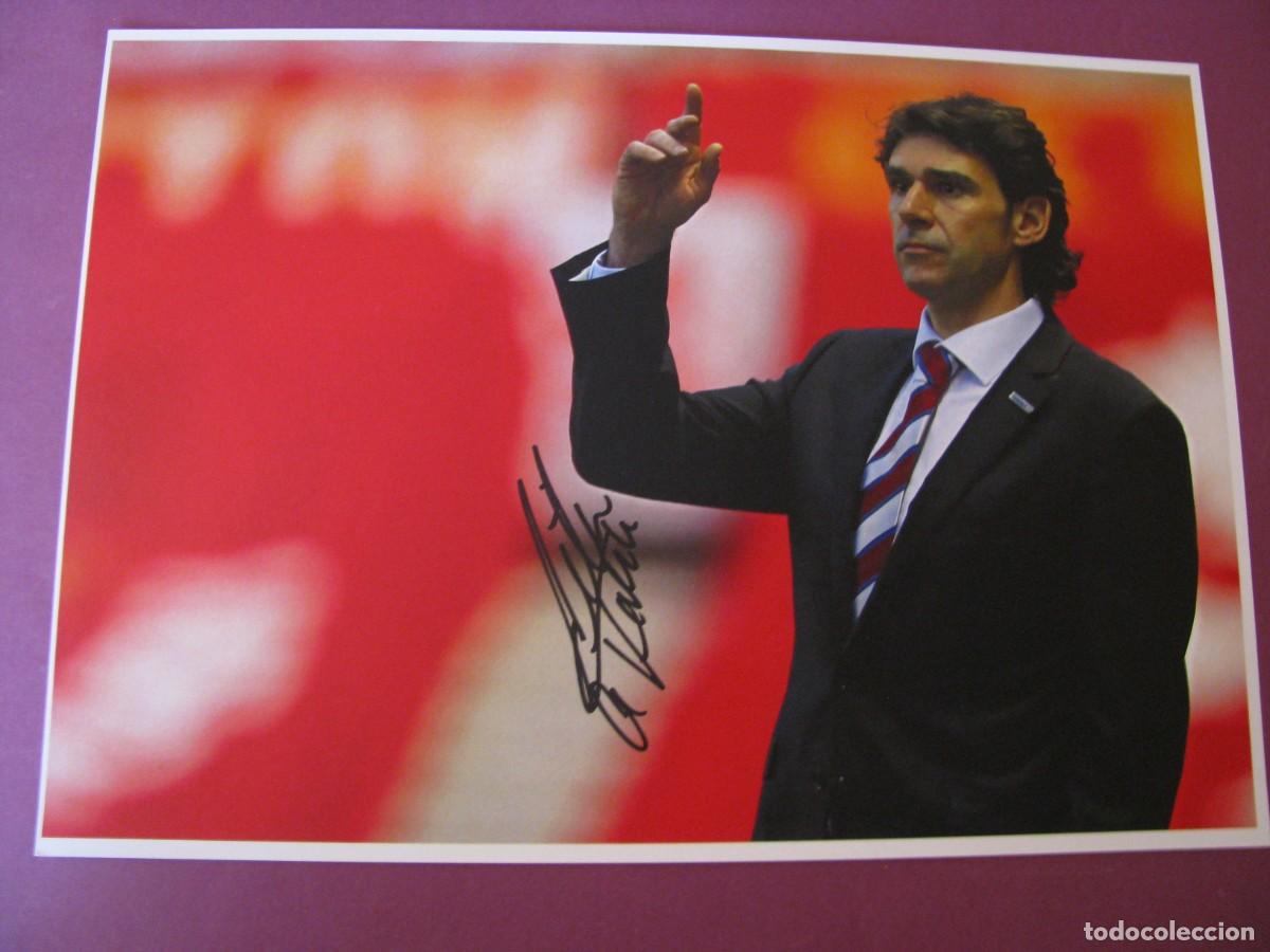 Coleccionismo deportivo: LAMINA CON AUTOGRAFO ORIGINAL A MANO DEL ENTRENADOR DE MIDDLESBROUGH FC AITOR KARANKA