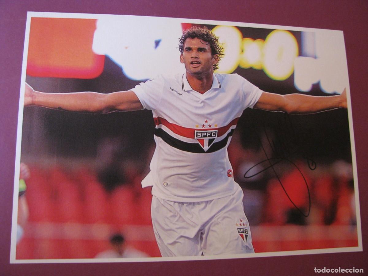 Coleccionismo deportivo: LAMINA CON AUTOGRAFO ORIGINAL A MANO DEL JUGADOR DE FUTBOL WILLIAN JOS&Eacute;, SAO PAULO F.C.