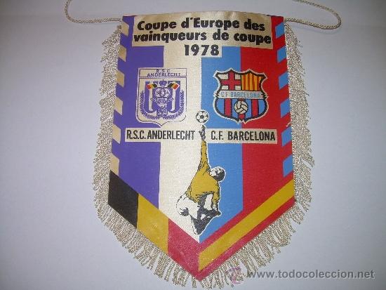BANDERIN FUTBOL CLUB BARCELONA ....COPA DE EUROPA....1978 (Coleccionismo Deportivo - Banderas y Banderines de Fútbol)