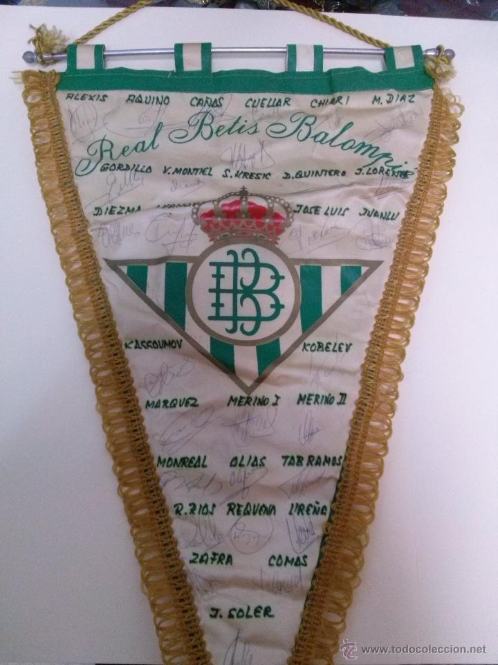 antiguo banderin de despacho real betis balompi - Buy Football flags and pnants on todocoleccion
