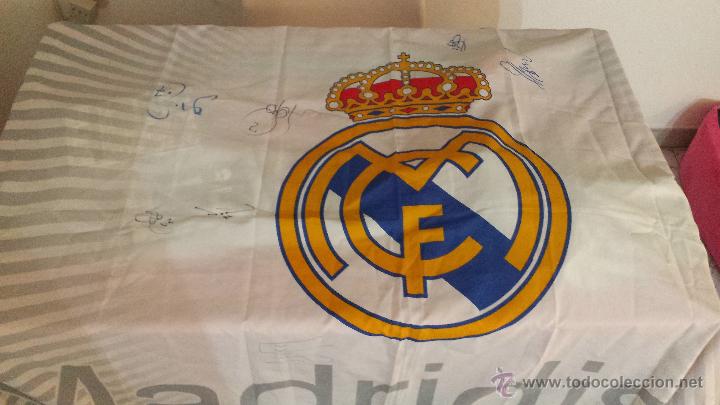 Bandera Grande Oficial Madridista; Firmada Por - Comprar Banderas Y ...