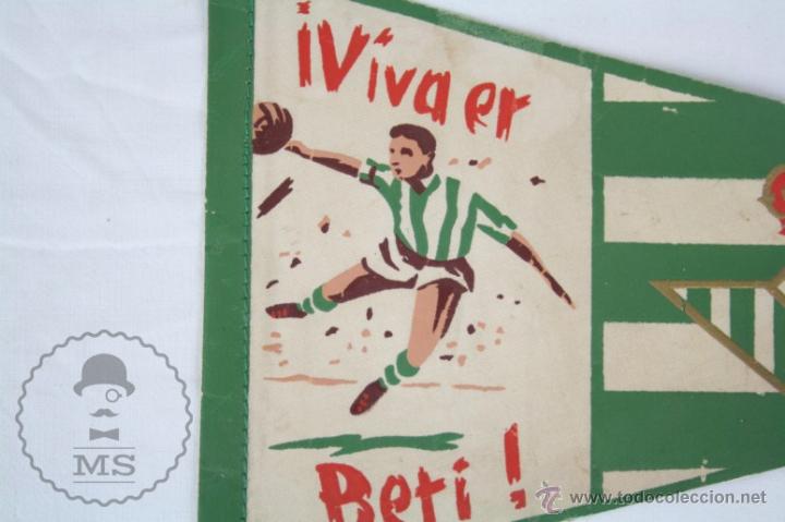 Fanion / Banderin Betis Balompié Séville - Espagne - Dimensions 9x11 Cm - Fabriqué En France