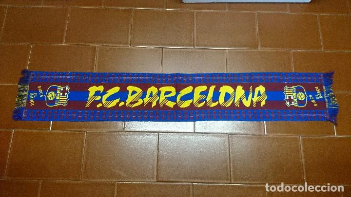 Coleccionismo deportivo: BUFANDA DEL F.C.BARCELONA - Foto 1