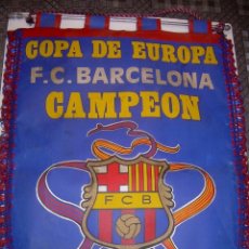 Coleccionismo deportivo: BANDERIN ..F.C. BARCELONA...CAMPEON EUROPA COPA 1.992