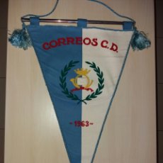 Coleccionismo deportivo: ANTIGUO Y MUY RARO BANDERÍN CORREOS C.D. 1963