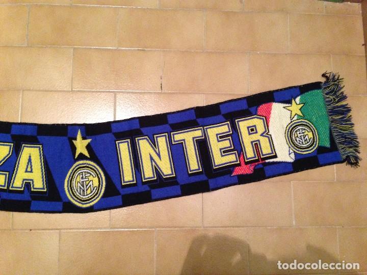 Coleccionismo deportivo: BUFANDA INTER DE MILAN. FORZA INTER - Foto 2
