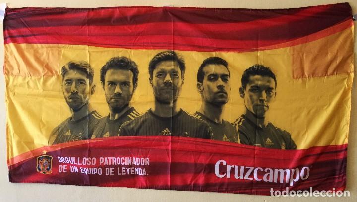 Bandera Cruzcampo Seleccion Espanola La Roja Comprar Banderas Y Banderines De Futbol En Todocoleccion 127860755