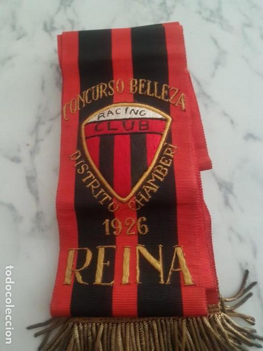 Collezionismo sportivo: BANDA MISS (REINA) DE BELLEZA RACING CLUB 1926